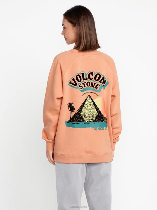 Volcom Stone Magic Boyfriend-Crew Z4DF852 Frauen Kleidung Ton