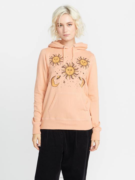 Volcom Wirklich toller Kapuzenpullover Z4DF837 Frauen Kleidung Ton