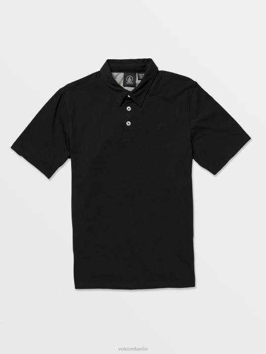 Volcom Wowzer Polo-Kurzarmshirt Z4DF1162 Jungen Kleidung Schwarz