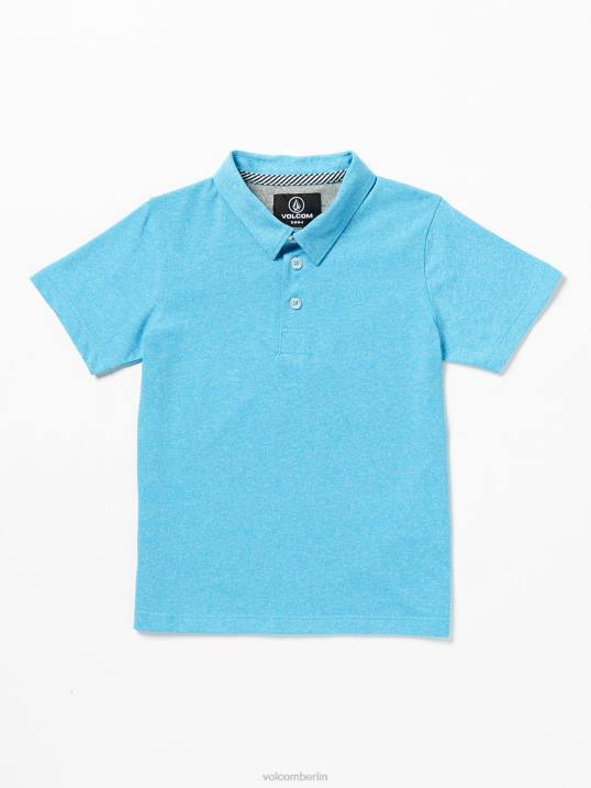 Volcom Wowzer Polo-Kurzarmshirt Z4DF1167 Jungen Kleidung Türkischblau