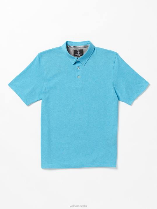 Volcom Wowzer Polo-Kurzarmshirt Z4DF1174 Jungen Kleidung Türkischblau