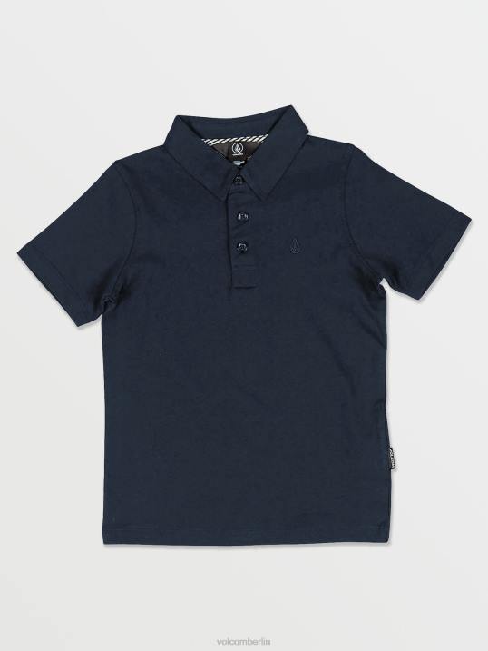 Volcom Wowzer Polo-Kurzarmshirt Z4DF1177 Jungen Kleidung Marine