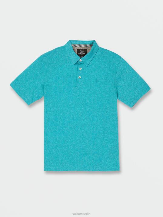 Volcom Wowzer Polo-Kurzarmshirt Z4DF1178 Jungen Kleidung Elektrisches Blau