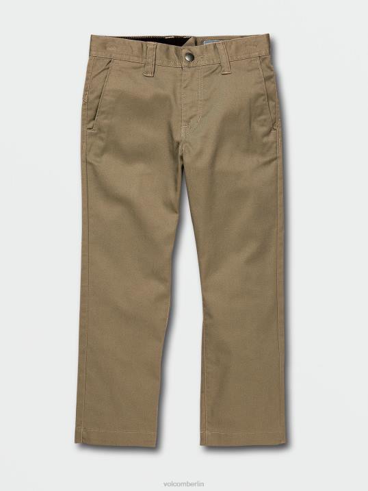 Volcom Verdammt moderne Stretch-Chinohose Z4DF1274 Jungen Kleidung khaki