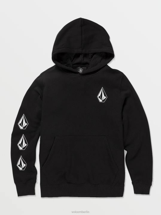 Volcom Kultiger Kapuzenpullover aus Stein Z4DF1187 Jungen Kleidung Schwarz