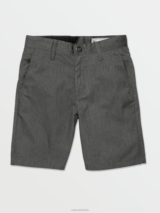 Volcom verdammte Chino-Shorts Z4DF1209 Jungen Kleidung Kohleheide