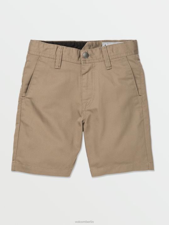 Volcom verdammte Chino-Shorts Z4DF1220 Jungen Kleidung khaki