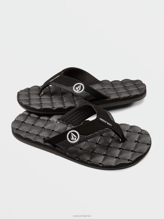 Volcom Liegesandalen Z4DF1311 Jungen Schuhwerk Schwarz-Weiss