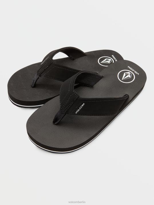 Volcom Victor große Jugendsandalen Z4DF1317 Jungen Schuhwerk Schwarz