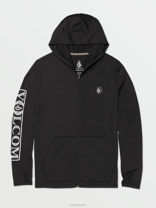 Volcom Rallye-Langarmshirt mit Kapuze Z4DF655 Männer Kleidung Schwarz