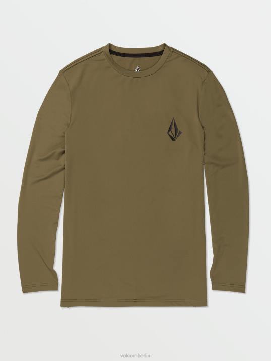 Volcom Taunt-Langarmshirt Z4DF656 Männer Kleidung Militär