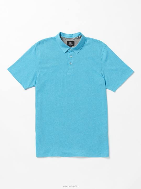 Volcom Wowzer Polo-Kurzarmshirt Z4DF133 Männer Kleidung Türkischblau