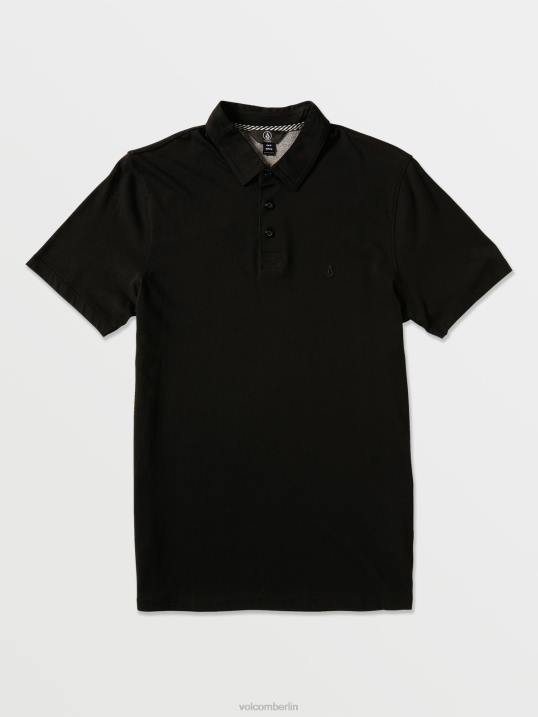 Volcom Wowzer Polo-Kurzarmshirt Z4DF140 Männer Kleidung Schwarz