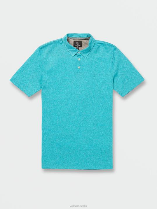 Volcom Wowzer Polo-Kurzarmshirt Z4DF154 Männer Kleidung Elektrisches Blau