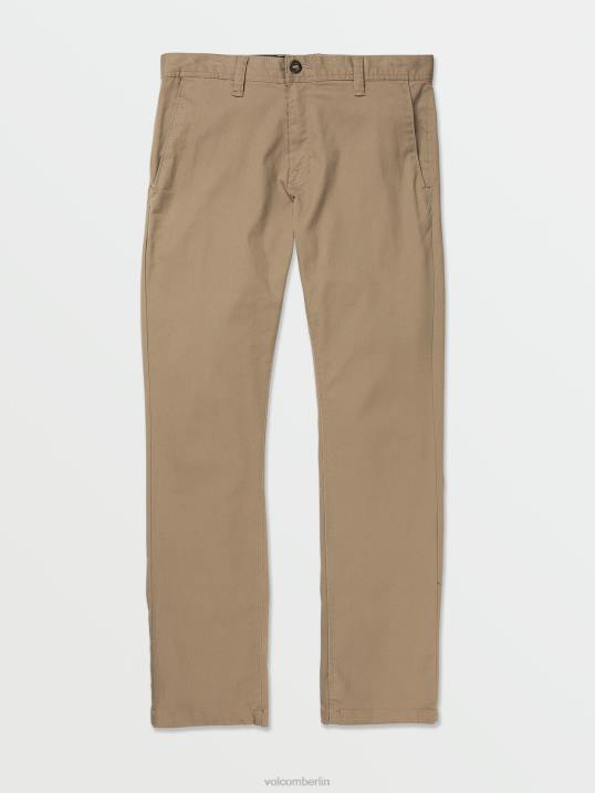 Volcom Verdammt moderne Stretch-Chinohose Z4DF307 Männer Kleidung khaki