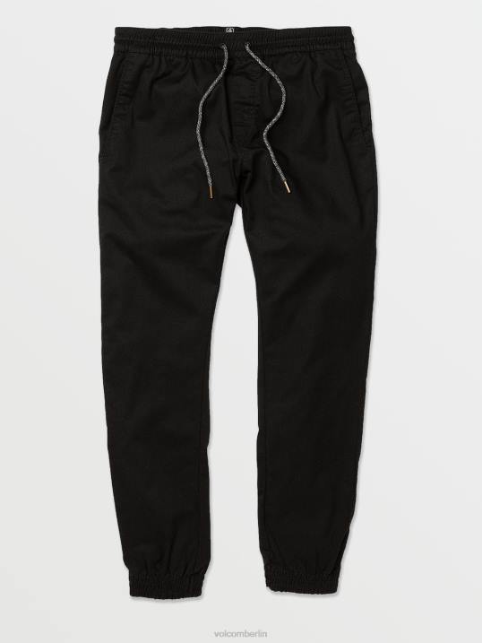 Volcom Verdammt schmale Jogginghose Z4DF299 Männer Kleidung Schwarz