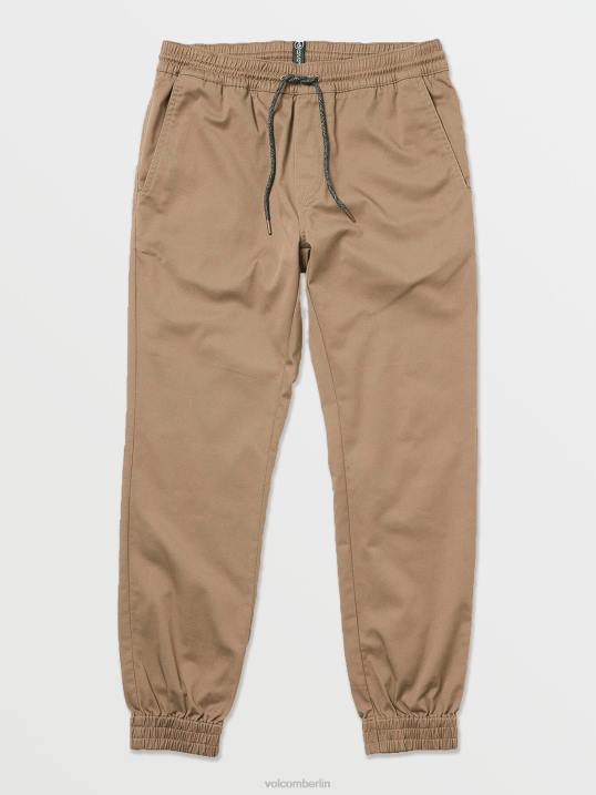 Volcom Verdammt schmale Jogginghose Z4DF327 Männer Kleidung khaki