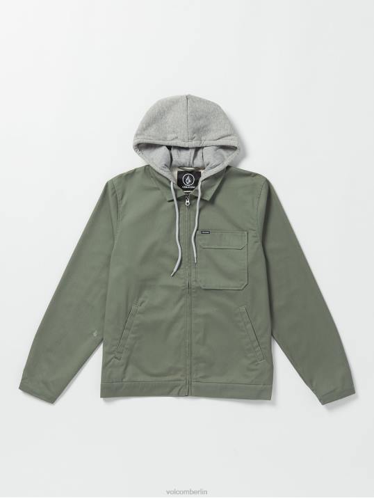 Volcom Korman Kapuzenjacke Z4DF190 Männer Kleidung Agave