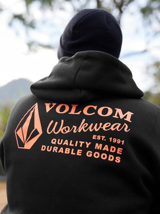 Volcom Kapuzenpullover für Arbeitskleidung Z4DF178 Männer Kleidung Schwarz