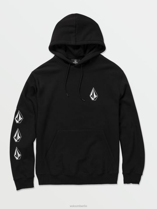 Volcom Kultiger Kapuzenpullover aus Stein Z4DF169 Männer Kleidung Schwarz