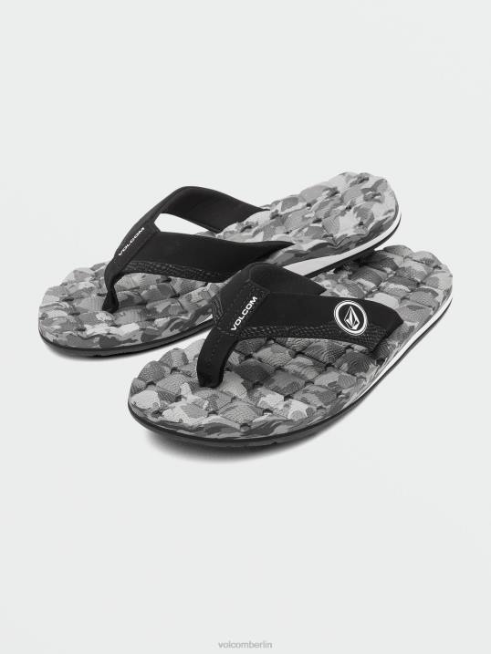 Volcom Liegesandalen Z4DF581 Männer Schuhwerk graue Kombination