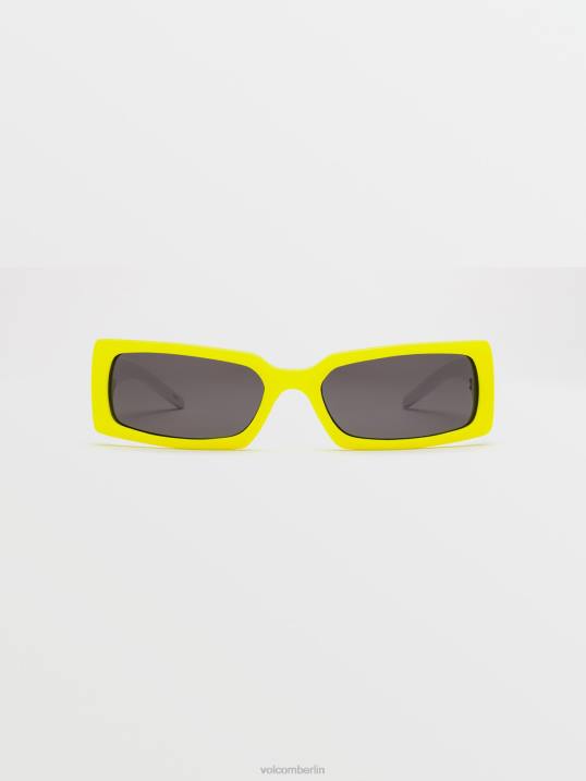 Volcom Magna-Sonnenbrille Z4DF578 unisex draussen Glanz Limette/Grau