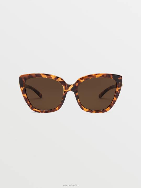 Volcom Milli-Sonnenbrille Z4DF542 unisex draussen Glanzschildpatt/Bronze