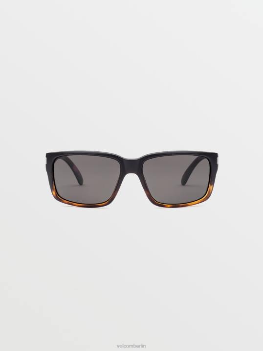 Volcom Steinzeit-Sonnenbrille Z4DF491 unisex draussen mattes Darkside/Grau Polar