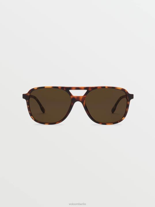 Volcom neue Zukunftssonnenbrille Z4DF512 unisex draussen mattes Schildpatt/Bronze